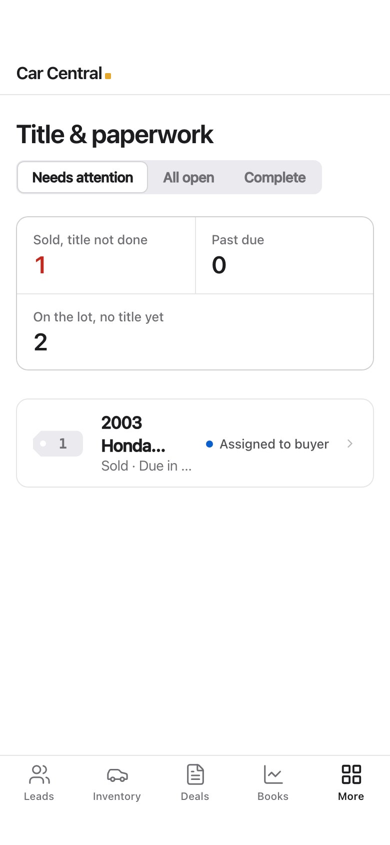 The title tracker